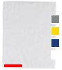 Handtuch 50x100cm, mehrfarbig bestickt mit Ihrem Motiv, unten links