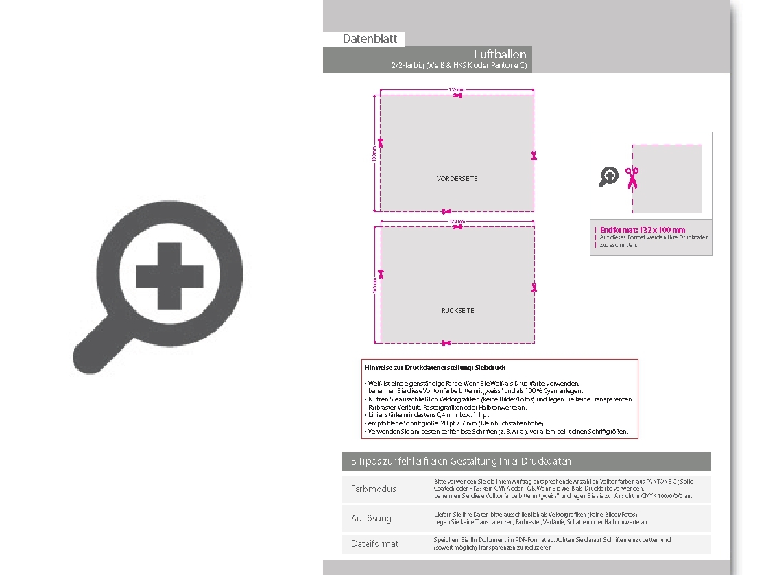 Product Bild luftballon_crystal_Ø_27_cm_2_2-farbig_(wei___&_hks_oder_pantone)_zweiseitig_bedruckt